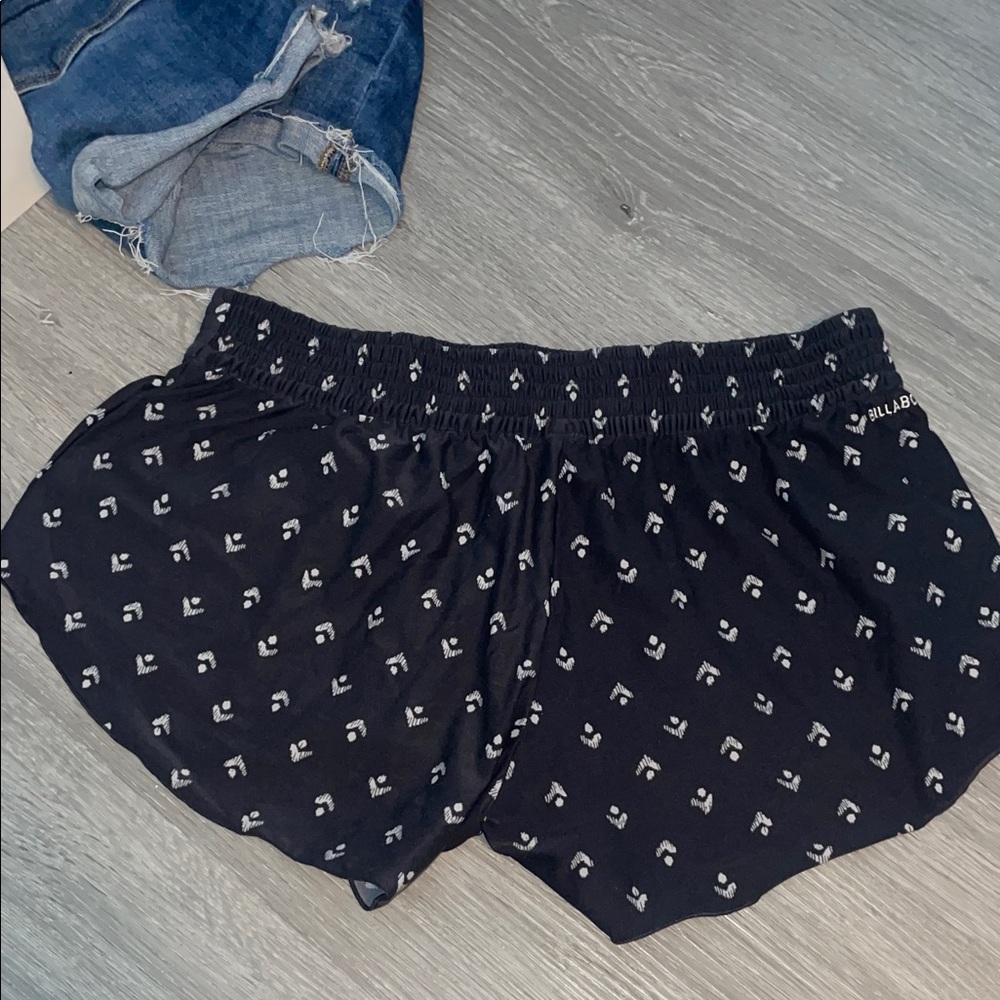 Billabong Navy and White Athletic Shorts